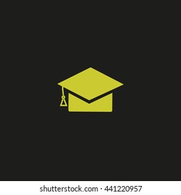 Graduate cap, icon