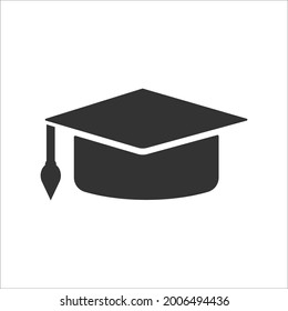 vector de diseño de icono de tapón de graduación