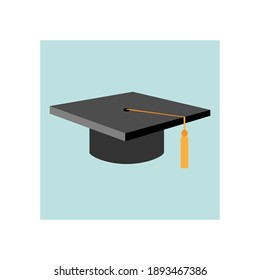 
graduate cap icon  on the white background