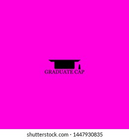 graduate cap icon sign signifier vector
