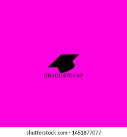graduate cap icon sign signifier vector