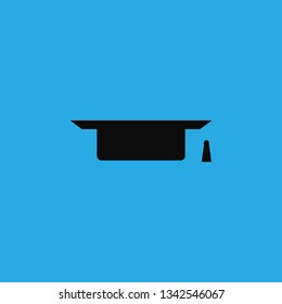 graduate cap icon vector