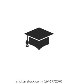graduate cap Icon vector sign isolated for graphic and web design. graduate cap symbol template color editable on white background.