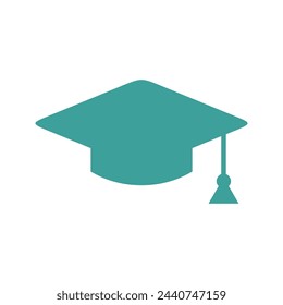 Graduate Cap Icon Vector Template Illustration Design