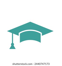 Graduate Cap Icon Vector Template Illustration Design