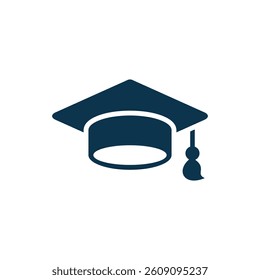 Graduate Cap Icon Vector Template
