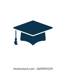 Graduate Cap Icon Vector Template