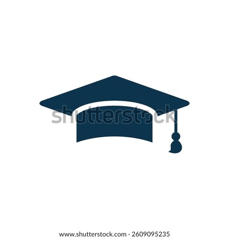 Graduate Cap Icon Vector Template
