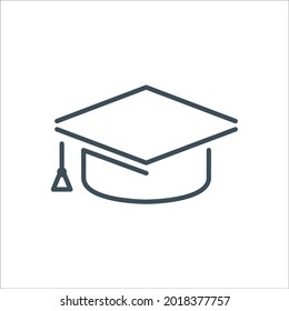 graduate cap icons symbol vector elements for infographic web
