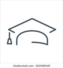 graduate cap icons symbol vector elements for infographic web