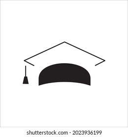graduate cap icons symbol vector elements for infographic web