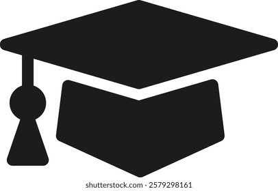 A graduate cap, also known as a mortarboard, is a square, flat hat worn during graduation ceremonies. It symbolizes academic achievement and is traditionally paired with a tassel.