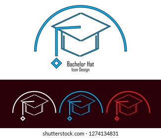 Graduate Cap on academy Vector design