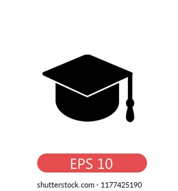 graduate cap, vector, high school cap, eps 10