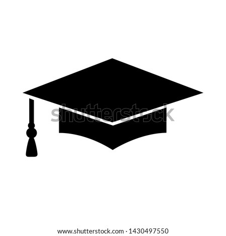 Graduate cap vector icon. graduate cap sign illustration. Stydent symbol. Education logo.