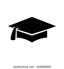 Graduate cap vector icon. graduate cap symbol illustration. education sign.