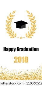 Graduate card. Class of 2018.