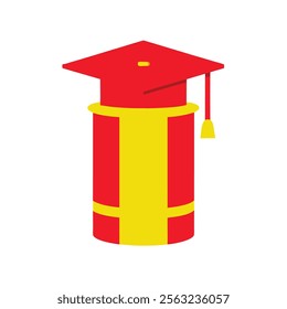 Graduate cylinder color vector art