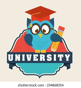 graduate design , vector illustration