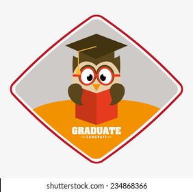 graduate design , vector illustration