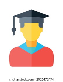 Graduate, education fully editable vector icon


