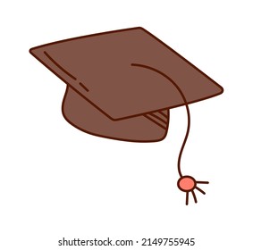 Graduate hat. Back to School design element. Vector illustration