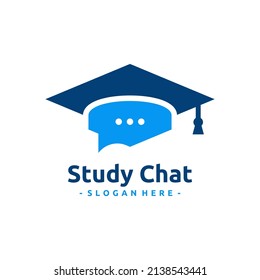 Graduierter Hut und Logo-Logo-Vektorgrafik für Blasenkrebs. Design-Konzept für die Kommunikation von Hochschullehrern.