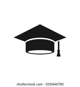 Graduate Hat - Education Logo Vector Template