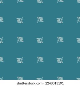 Graduate hat engraved seamless pattern. Vintage element education in hand drawn style.