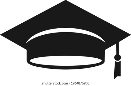 Graduate Hat icon with star, Education icon vector illustration