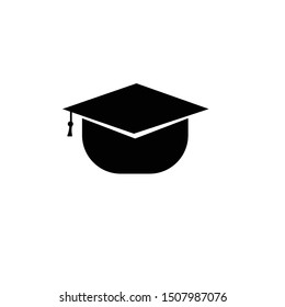 Graduate hat icon vector concept