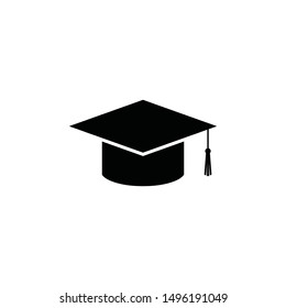 graduate hat icon vector sign symbol isolated