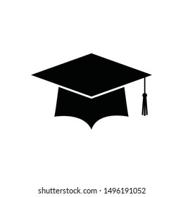 graduate hat icon vector sign symbol isolated