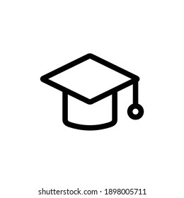 graduate hat icon vector sign symbol