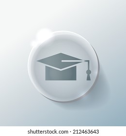 graduate hat sign. Education sign