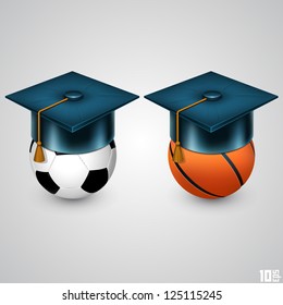 graduate hat and sport