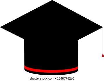 Graduate hat vector