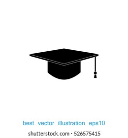 graduate hat vector icon