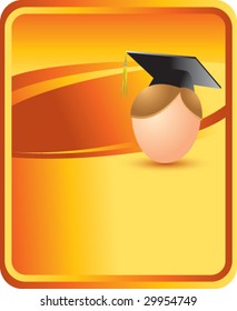 jefe de graduación con antecedentes de oro