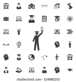 graduate icon. Education icons universal set for web and mobile