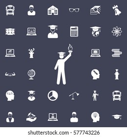 graduate icon. Education icons universal set for web and mobile