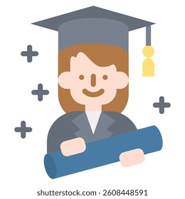 Graduate Icon Element For Design