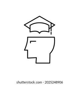 Graduate icon, eps 10 format