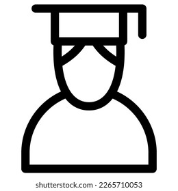 graduate icon or logo isolated sign symbol vector illustration - high quality black style vector icons
