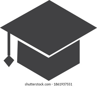 graduate icon simple vector illustration