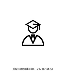 Graduate icon simple vector perfect illustration