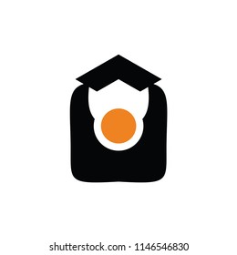 graduate icon vector
