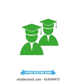 Graduate icon vector. 