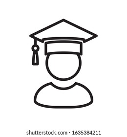 Graduate icon vector design template