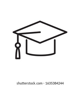 Graduate icon vector design template